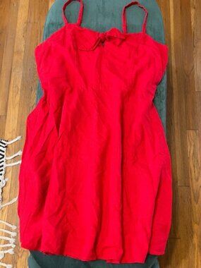 Old Navy Red spaghetti strap sundress.